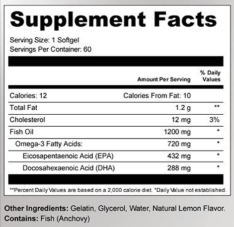 Heart Beat 911 supplement facts