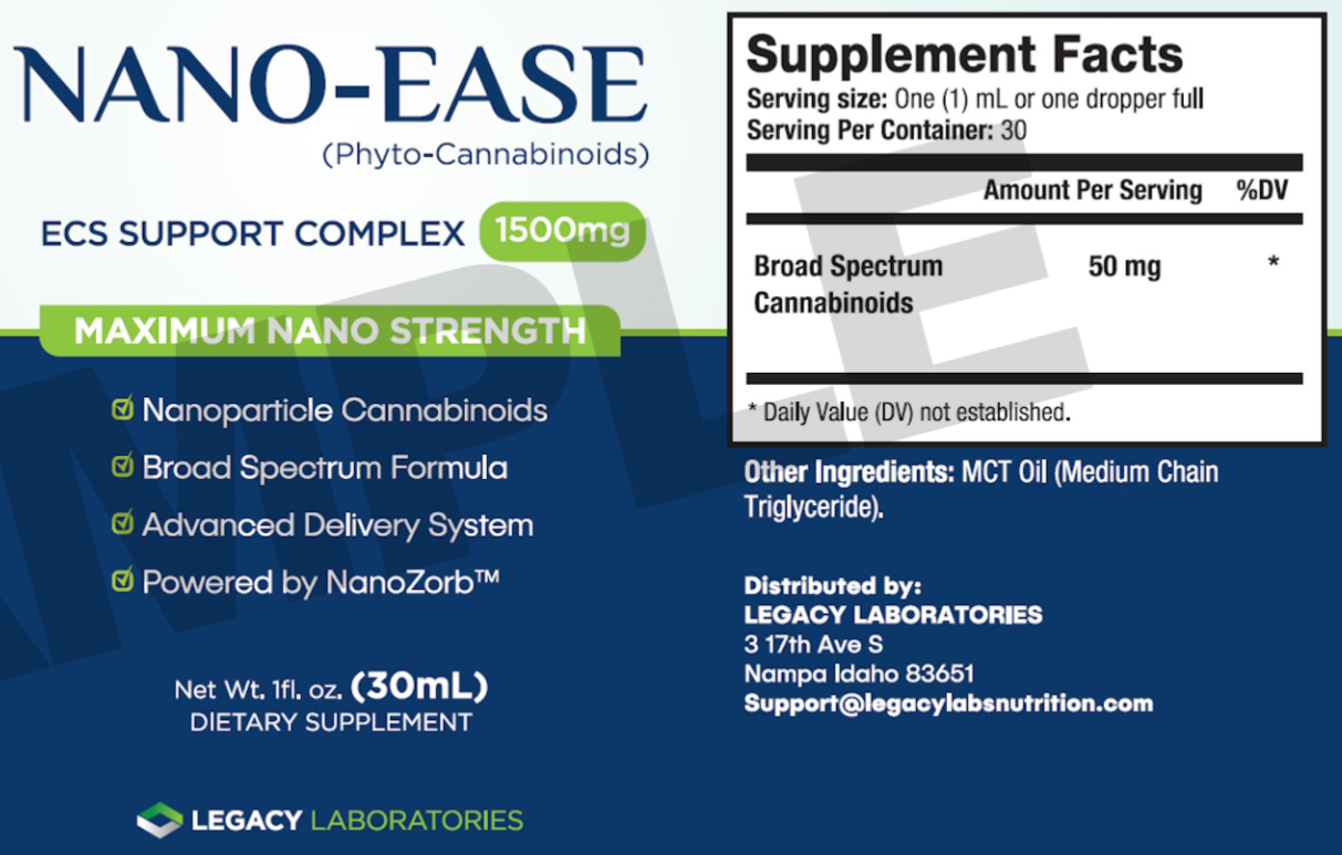 Nano Ease supplement facts