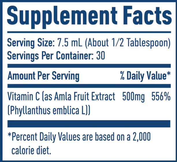 NativePath Liposomal Vitamin C Supplement Facts